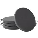 Outsunny Bistro Chair Cushions, Chair Pads Set Of 4, Dark Grey