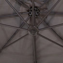 Outsunny Cantilever Banana Parasol 4m - Grey