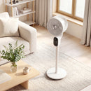 HOMCOM 20 DB Standing Fan For Bedroom, Pedestal Fan With Oscillating