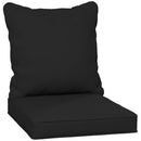 Outsunny Cushion Set with Seat & Back Pad, CUSHION ONLY, Black