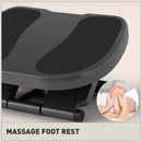 HOMCOM Adjustable Under-Desk Footrest Height Angle Tilt Anti-Slip Compact Health