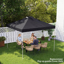 Outsunny gazebo roof replacement UV50+ Waterproof 3x3(m) Black