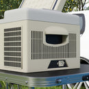 Outsunny 16L Car Refrigerator Fridge Freezer, 12/24V DC and 100-240V AC, Khaki