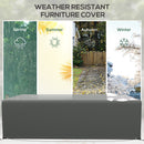 Outsunny UV Rain Protective Cover or Garden Wicker Rattan