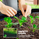 Outsunny 5 x 3 x 6ft Galvanised Raised Garden Bed with Trellis, Dark Grey