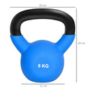 HOMCOM 8KG Kettlebell with Soft Body and Non-Slip Handle, Blue
