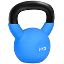HOMCOM 8KG Kettlebell with Soft Body and Non-Slip Handle, Blue