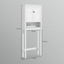 HOMCOM Over Toilet Storage Unit 3-Tier Freestanding Washing Machine Cabinet