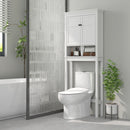 HOMCOM Over Toilet Storage Unit 3-Tier Freestanding Washing Machine Cabinet