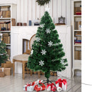 HOMCOM 4FT Green Fibre Optic Artificial Christmas Tree