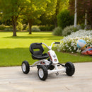 AIYAPLAY Pedal Go Kart, Go Kart For Kids Ages 2-5 Years, White