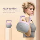 SPORTNOW Kettlebell w/ Soft Body and Non-Slip Handle, Purple and Grey