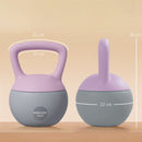 SPORTNOW Kettlebell w/ Soft Body and Non-Slip Handle, Purple and Grey