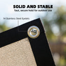 Outsunny Sun Shade Sail With UV Protection Beige