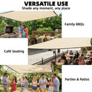 Outsunny Sun Shade Sail With UV Protection Beige