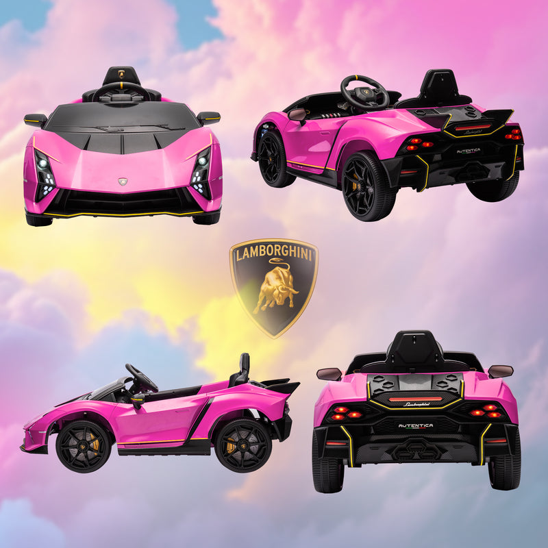 AIYAPLAY 12V Lamborghini Autentica Licensed Ride on Car