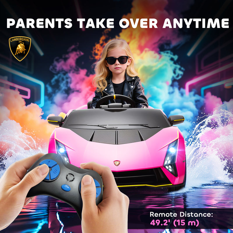 AIYAPLAY 12V Lamborghini Autentica Licensed Ride on Car