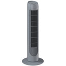 HOMCOM 75cm Tower Fan Noise Reduction Wind 3-Level Cool ABS Indoor Grey