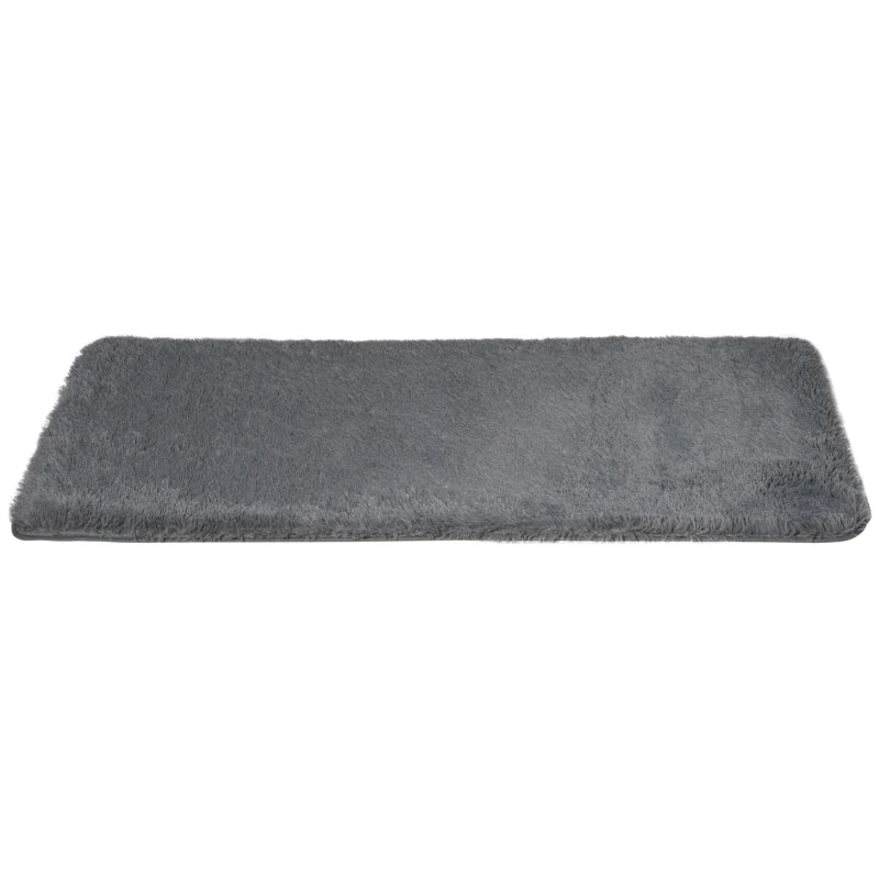 HOMCOM Fluffy Shaggy Rug 90x150 cm - Grey