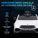 AIYAPLAY Mercedes-AMG CLA 45 Licensed 12V Ride On Car W/ Music - Black/Blue/White/Yellow