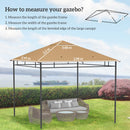 Outsunny 3 x 3 m Gazebo Canopy Replacement Cover, Gazebo Roof Replacement
