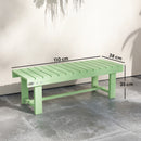 Outsunny 1.1M Outdoor Garden Bench Patio Loveseat Fir Wood 2 Person