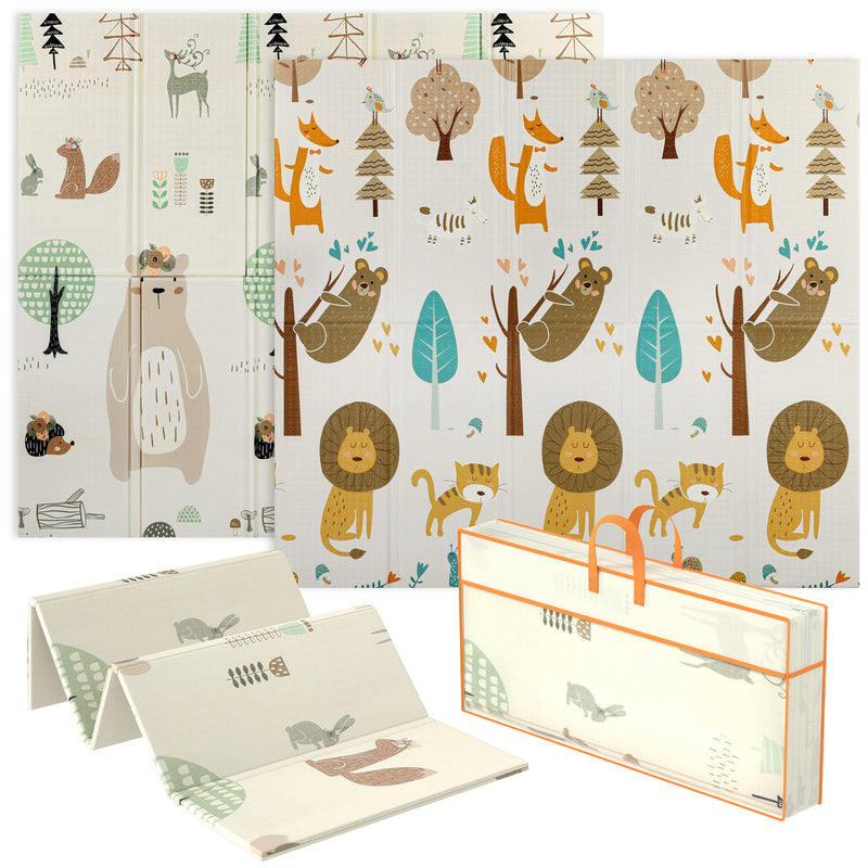 AIYAPLAY Baby Play Mat, Foldable Activity Playmat,