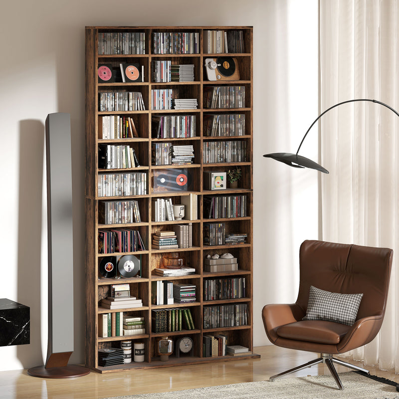 HOMCOM DVD CD Media Storage Rack, Video Display Unit