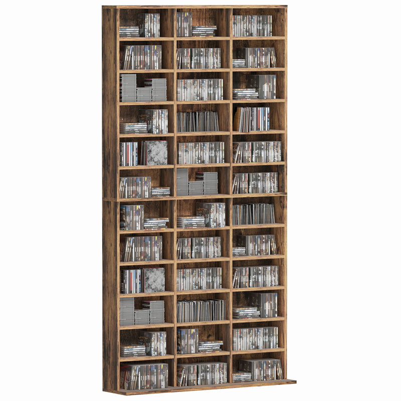 HOMCOM DVD CD Media Storage Rack, Video Display Unit