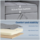 HOMCOM 3-in-1 Sofa Bed, Convertible Sleeper Chair With Adjustable Backrest