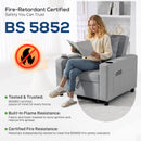 HOMCOM 3-in-1 Sofa Bed, Convertible Sleeper Chair With Adjustable Backrest