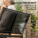 Outsunny Outdoor Sofa With Tempered Glass Top 4 Seater Black