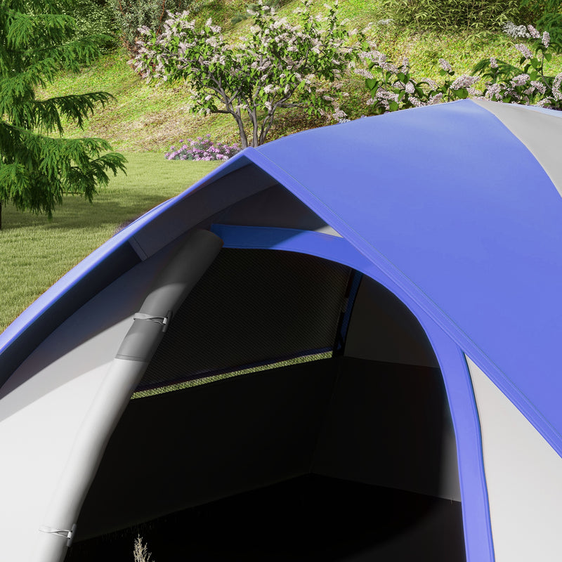 Outsunny 2 Man Camping Tent w/ Sewn-in Groundsheet, 3000mm Waterproof
