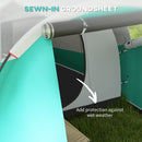 Outsunny 3000mm Waterproof Camping Tent with 2 Rooms for 3 Man, Green