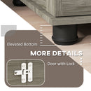 PawHut Dog Crate Furniture, End Table w/ Cushion