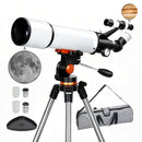 Outsunny Refractor Astronomy Telescope with Aperture, Carry Bag, White