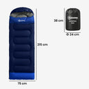 Outsunny Sleeping Bag For Adults, Lightweight & Compact Sleeping Bag, Blue