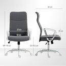 HOMCOM High Back Office Chair, Computer Desk Chair For Home