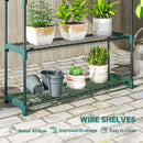 Outsunny 4-Tier Plant Stand Indoor Outdoor, Set of 2 Metal Plant Shelf