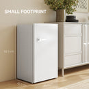 HOMCOM 85L Freestanding Under Counter Fridge with Chiller Box