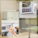 HOMCOM 85L Freestanding Under Counter Fridge with Chiller Box