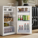 HOMCOM 85L Freestanding Under Counter Fridge with Chiller Box