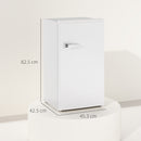 HOMCOM 85L Freestanding Under Counter Fridge with Chiller Box