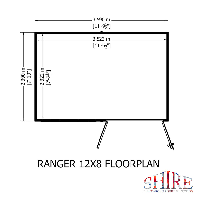 Ranger Pent Shiplap Shed