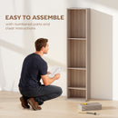 HOMCOM 260 CD Storage Unit 120 DVD Storage Tower with 9 Compartments Natural
