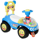 AIYAPLAY Ride on Toy, Foot to Floor Design with Music, Light, Horn, Pink