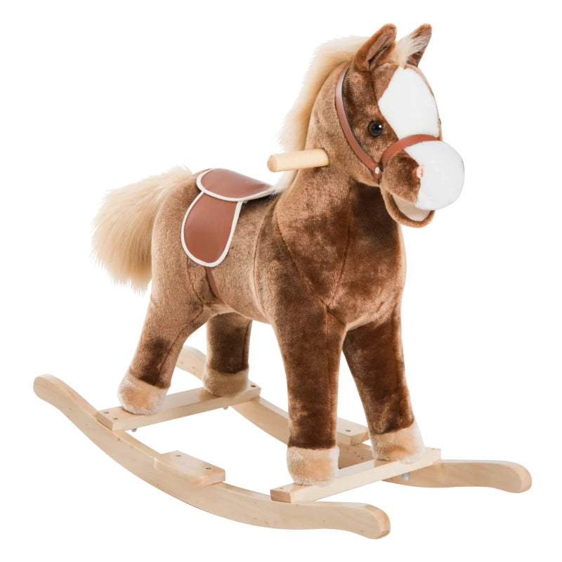 HOMCOM Children's Rocking Horse - Brown