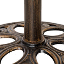Outsunny Round Patio Umbrella Base Stand, Umbrella Holder, Bronze Tone