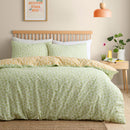 Fusion Retro Daisy Floral Duvet Cover Set in Yellow