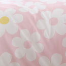 Bedlam Retro Daisy Duvet Cover Set in Pink